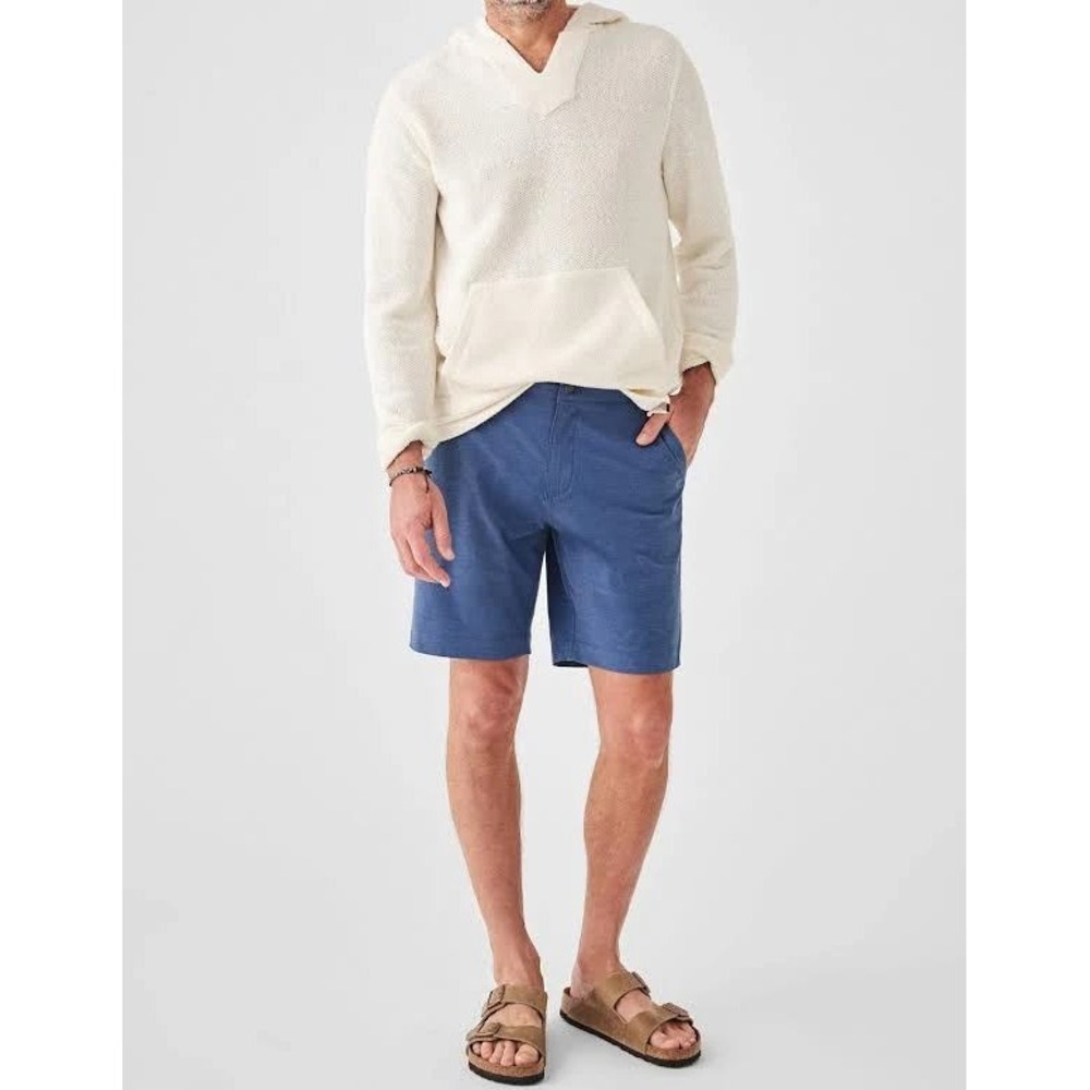 Faherty All Day Shorts (9 In) Men's Size: 33 Color: Navy